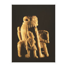 Knight chess piece gallery wrap canvas