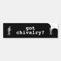 Knight in Armour Bumper Sticker