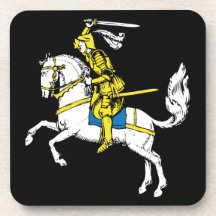 Knight in Yellow Armour Coaster