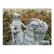 Knight On Horseback Postcard