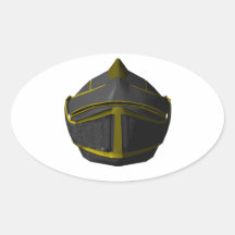Knight Oval Stickers