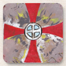 KNIGHT TEMPLAR CROSS COASTERS