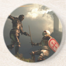 Knight Templar Fight Drink Coasters