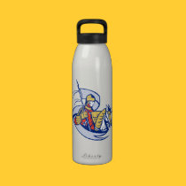 Knight With Flag Shield Horse Retro water bottles