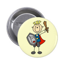 Knight with Sword Tshirts and Gifts Pinback Button