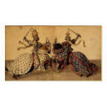 Knights jousting business card templates