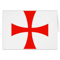 Knights_Templar_Cross Greeting Card