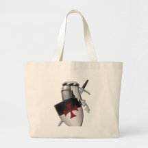Knights Templar shield Canvas Bags