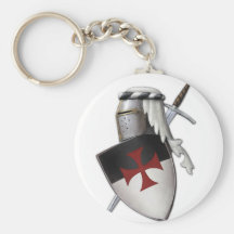 Knights Templar shield Keychain