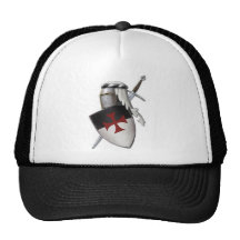 Knights Templar shield Mesh Hats
