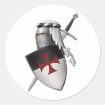 Knights Templar shield Sticker