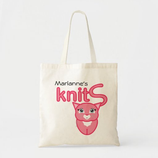 knit KITTY fourre-tout de tricotage personnalisé p Sacs