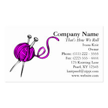Knit Passion Business Card Template