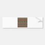 Knit pattern bumper sticker