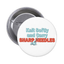 Knit Softly... Pinback Buttons