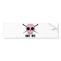 Knit Wit Bumper Sticker