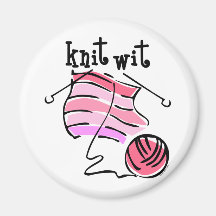 Knit Wit Refrigerator Magnet