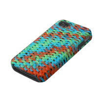 Knitted Cover in Brightly Coloured Yarn