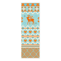 Knitted pattern with deers business card templates