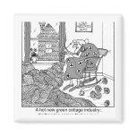 Knitting, a Green Cottage Industry magnets