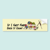 Knitting Aerobics bumper stickers