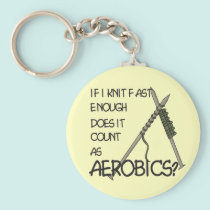 Knitting Aerobics keychains