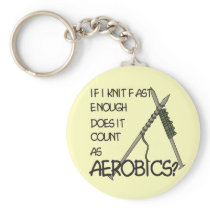 Knitting Aerobics Keychain