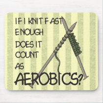 Knitting Aerobics mousepads
