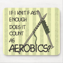 Knitting Aerobics Mousepads