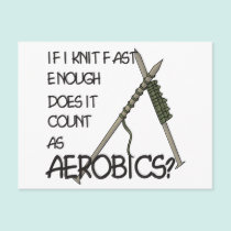 Knitting Aerobics postcards