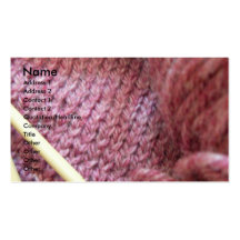 Knitting/ Business Card Template