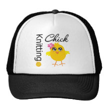 Knitting Chick Trucker Hat