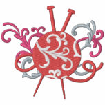 Knitting Filigree embroidered shirts