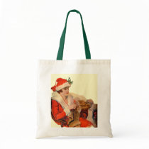 Knitting for Christmas Tote Bag
