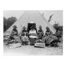 Knitting for the Cause: 1916 Postcard