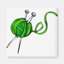 Knitting Fridge Magnet