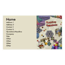Knitting Goddess Business Card Templates