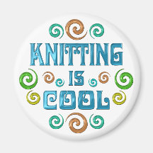 Knitting is Cool Magnets