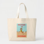 knitting is knirvana guru tote bags
