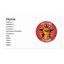 Knitting Is Power Business Card Templates