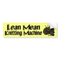 Knitting Machine Bumper Stickers