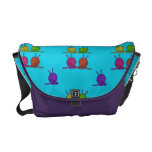 Knitting Needles and Balls of Yarn Messenger Bag