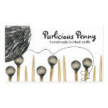 Knitting needles yarn ball crafting business ca... business cards