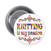 Knitting Passion Button