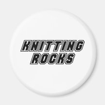 Knitting Rocks Magnet