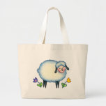 KNITTING SHEEP BAG by SHARON SHARPE