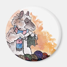 Knitting Sheep Magnet