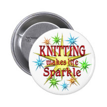 Knitting Sparkles Pin