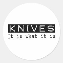 Knives It Is Sticker