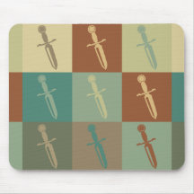 Knives Pop Art Mouse Pad